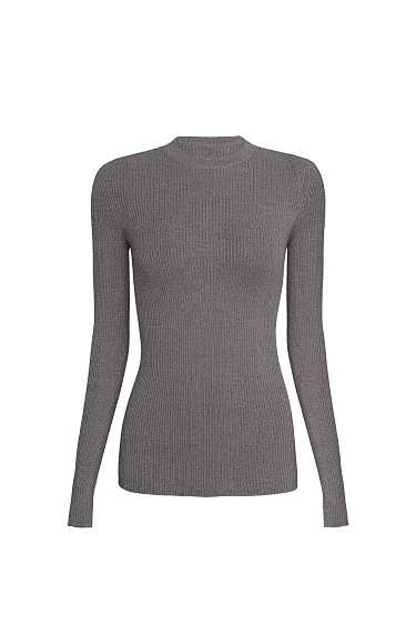 Цельновязаная водолазка из шерсти