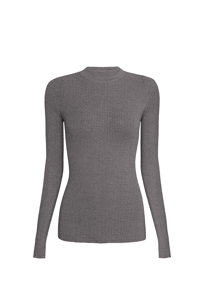 Цельновязаная водолазка из шерсти