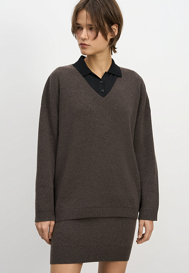 Трикотажная юбка длины мини 