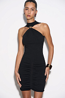 Платье мини с перемычкой, S