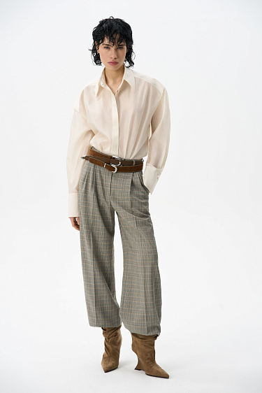 Брюки в клетку гленчек