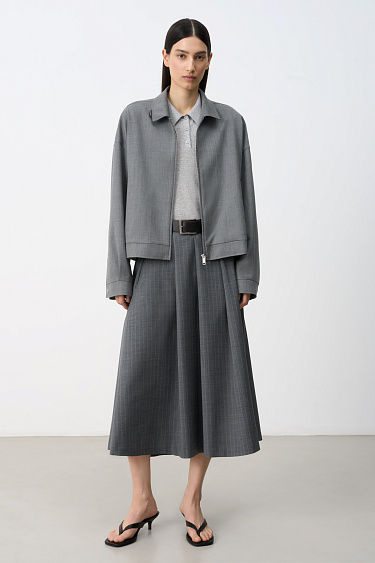 Вискозная куртка на молнии