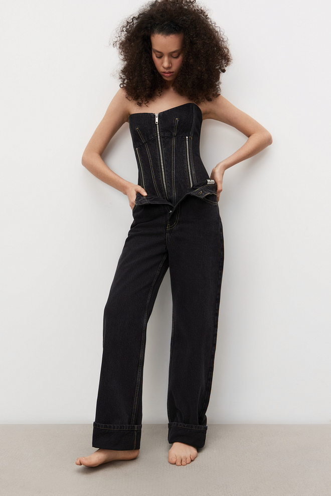 Прямые джинсы из 100% хлопка