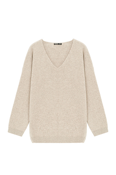 Трикотажный джемпер из кашемира и шерсти 