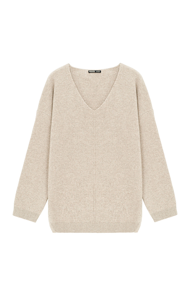 Трикотажный джемпер из кашемира и шерсти 