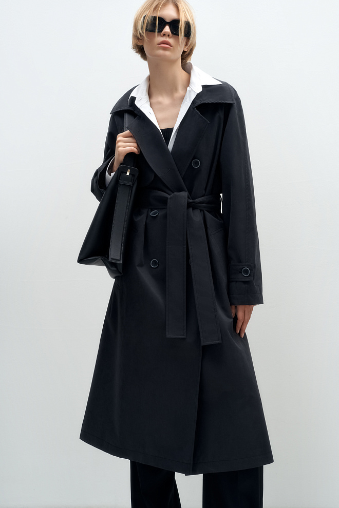 Классический тренч с поясом