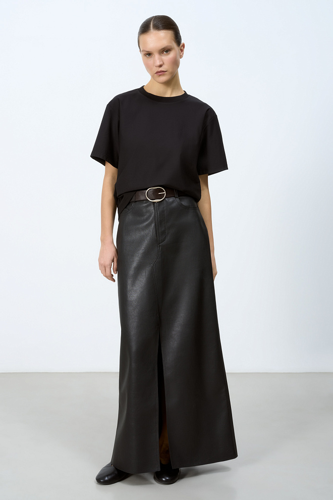 Укороченная футболка из хлопка