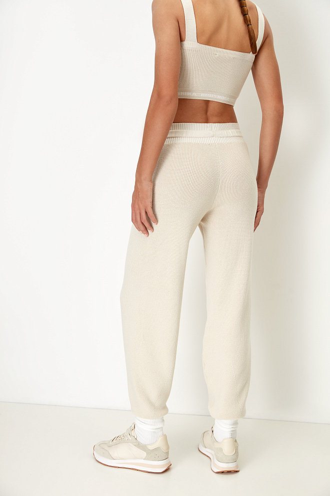 Трикотажные брюки из хлопка