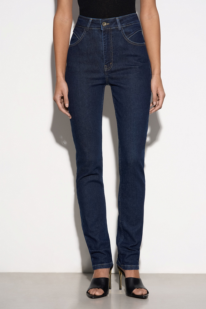 Джинсы скинни с высокой посадкой