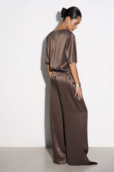 Атласные брюки 