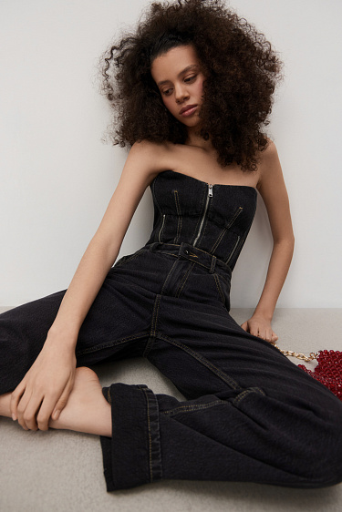 Прямые джинсы из 100% хлопка