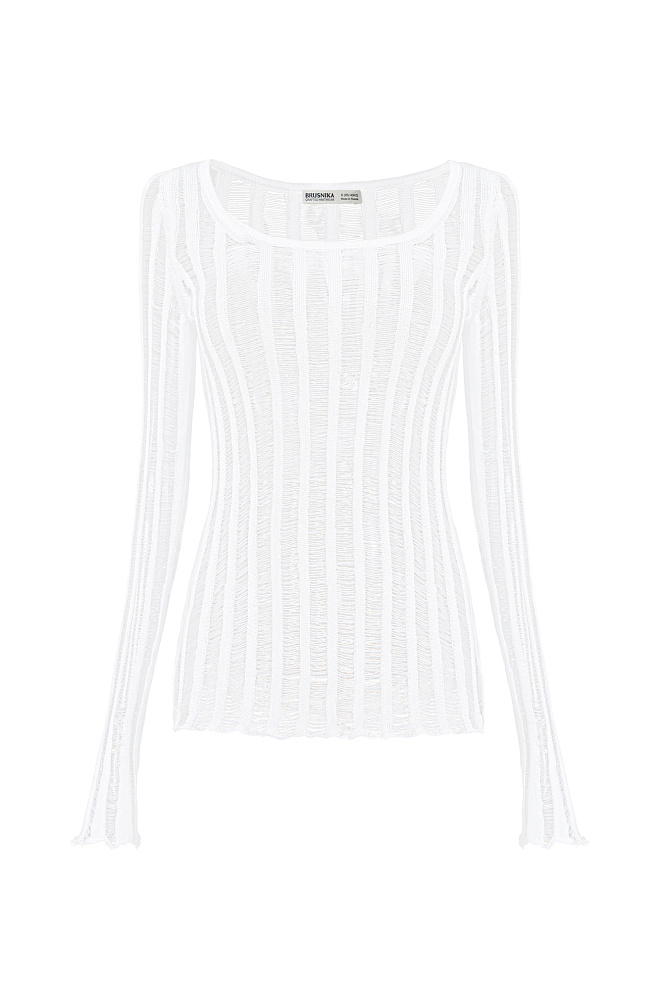 Трикотажный джемпер из мерсеризованного хлопка