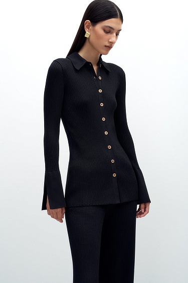 Приталенный кардиган-рубашка