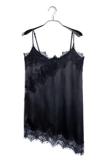 Платье-комбинация с кружевом