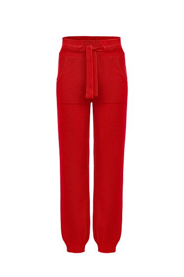 Трикотажные брюки-джоггеры из кашемира и шерсти