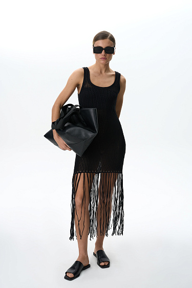 Сарафан из 100% хлопка с бахромой