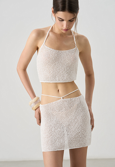 Топ с вырезом халтер