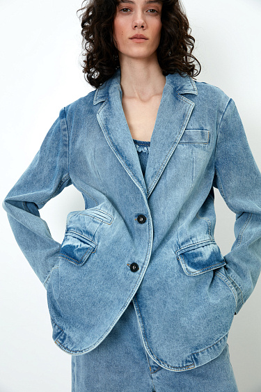 Джинсовый жакет из 100% хлопка