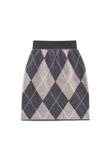 Юбка мини с узором аргайл
