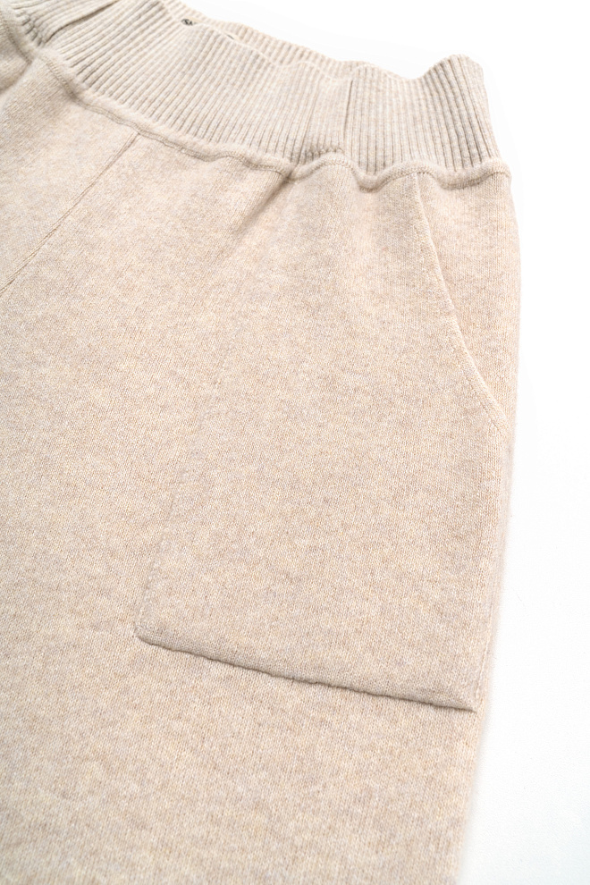 Трикотажные брюки из кашемира и шерсти