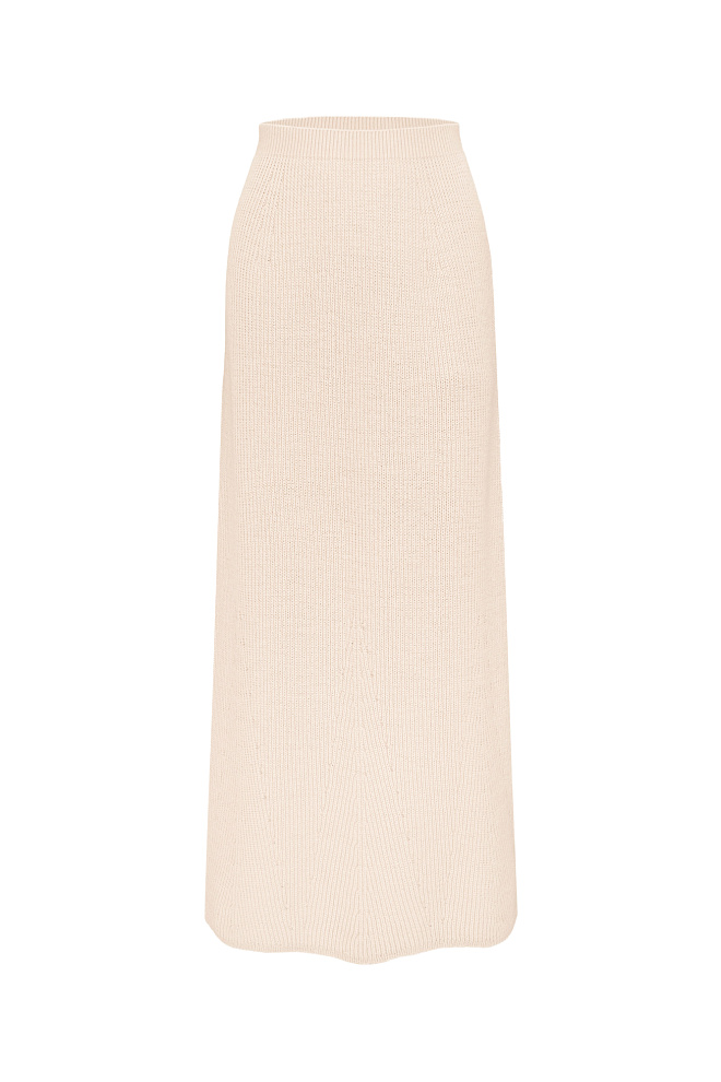 Трикотажная юбка макси