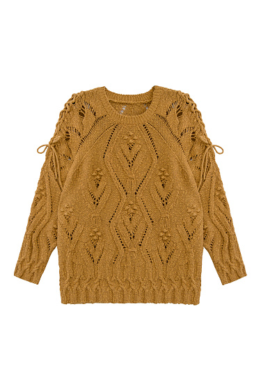 Джемпер из хлопка и льна