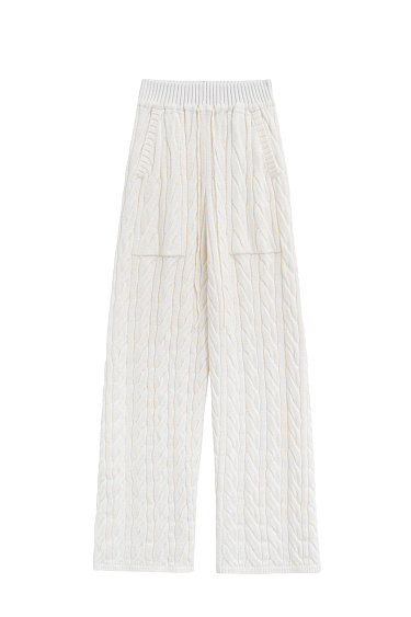 Трикотажные брюки с косами