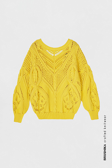 Ажурный джемпер из хлопка