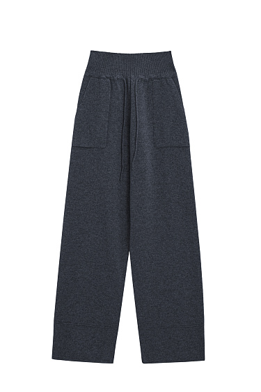 Трикотажные брюки с широким поясом