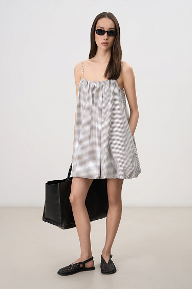 Платье-баллон из 100% хлопка