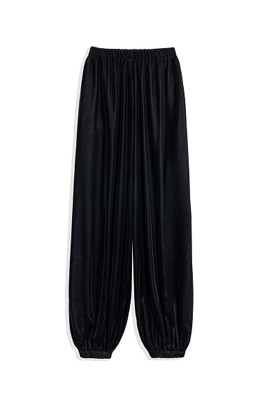 Бархатные брюки-джоггеры