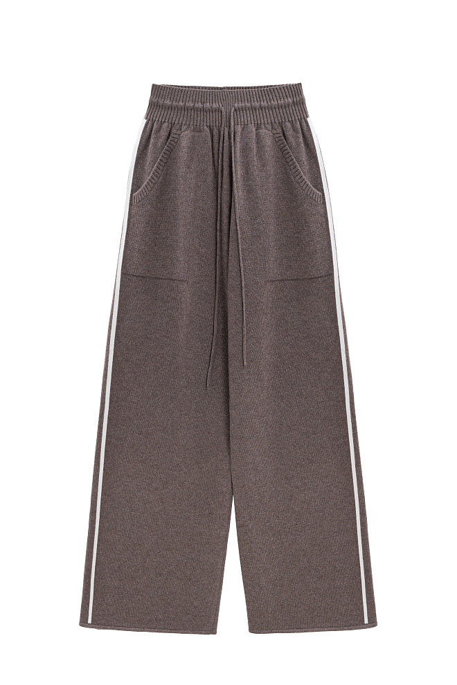 Трикотажные брюки из кашемира и шерсти