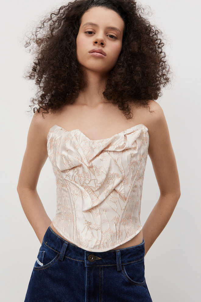 Корсет с объемным декором