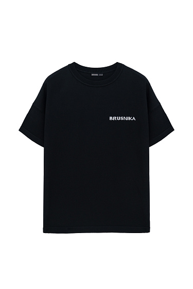 Футболка с жаккардовой надписью 