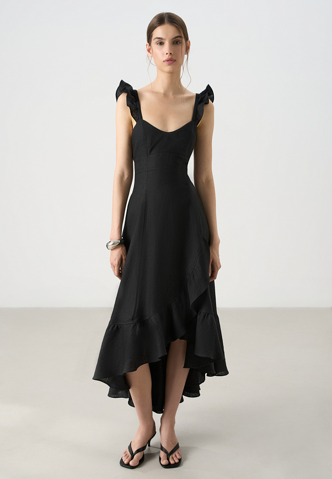 Сарафан с воланами на юбке