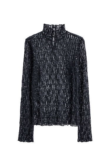 Кружевной топ с пайетками