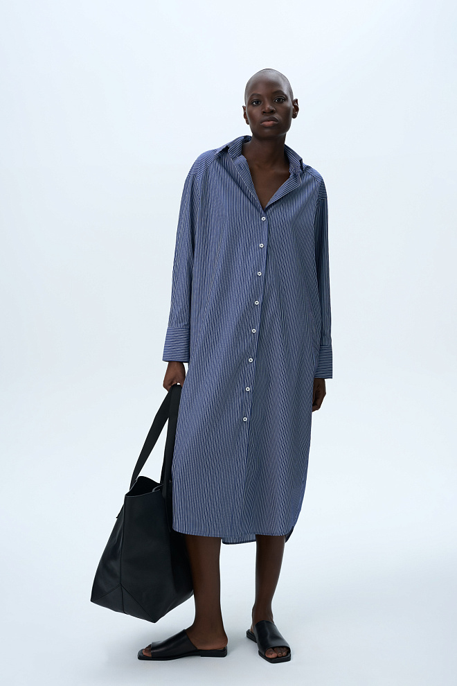 Платье-рубашка из 100% хлопка