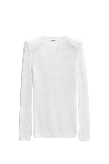 Мохеровый джемпер с подплечниками