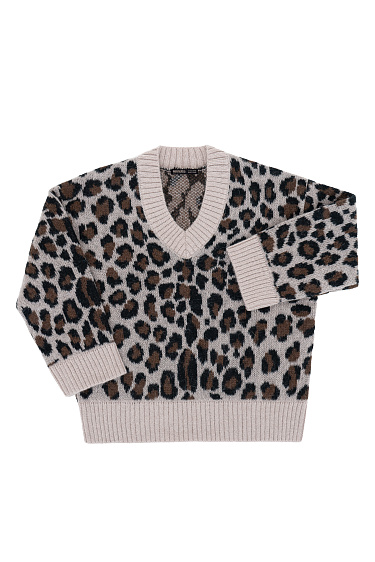 Трикотажный джемпер с жаккардом