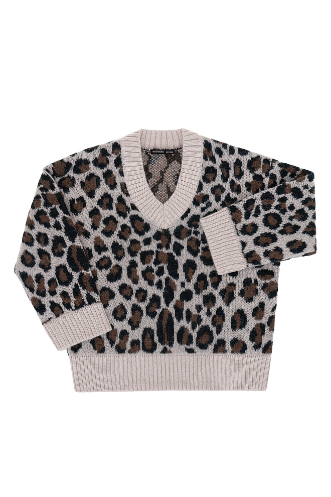 Трикотажный джемпер с жаккардом