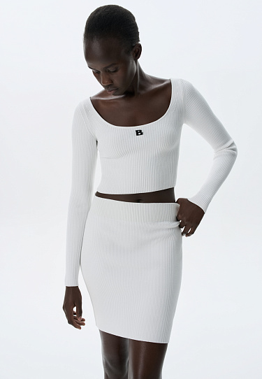 Спортивный топ с длинным рукавом