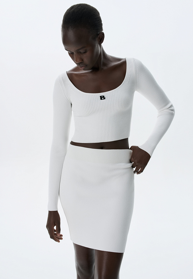 Спортивный топ с длинным рукавом