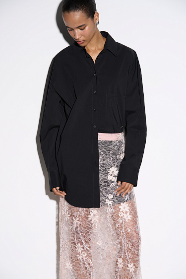 Юбка макси с цветочным орнаментом