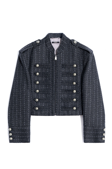 Жакет-доломан в полоску