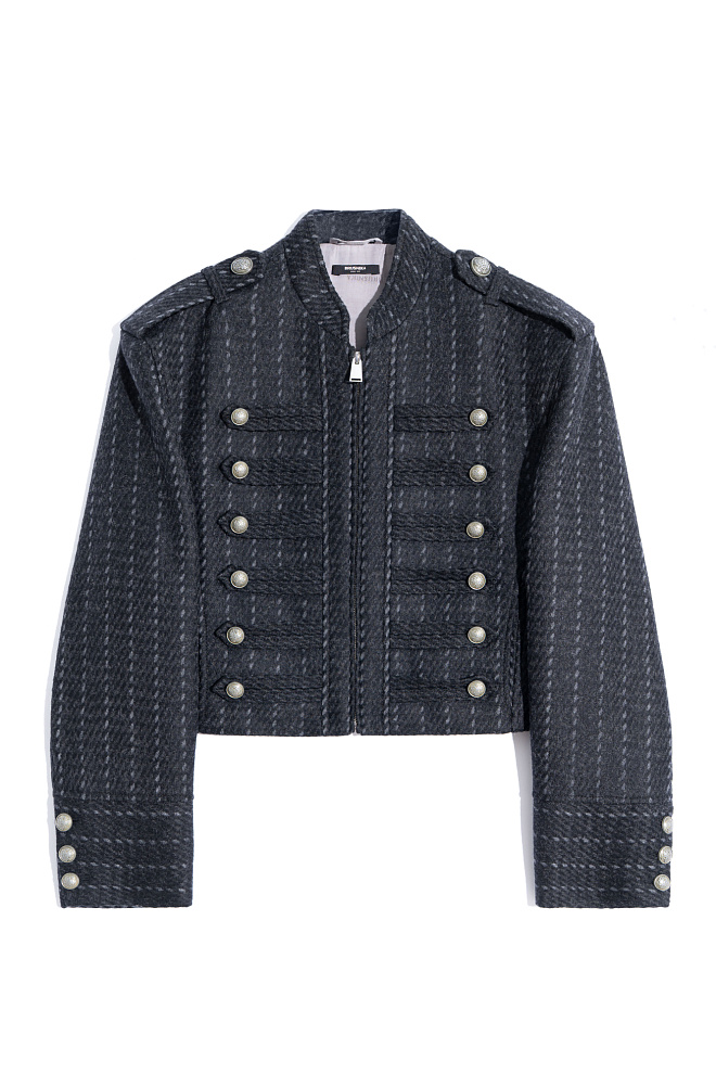 Жакет-доломан в полоску