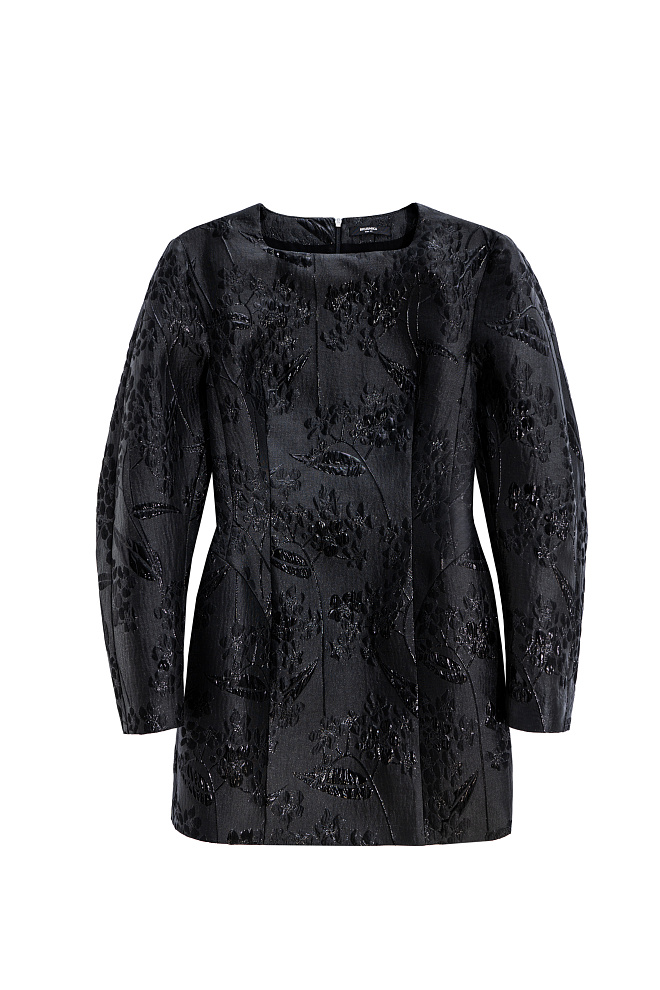 Платье мини с цветочным узором