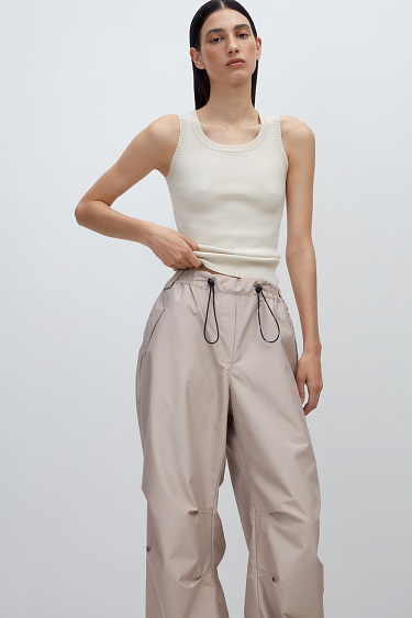 Удлиненная трикотажная майка