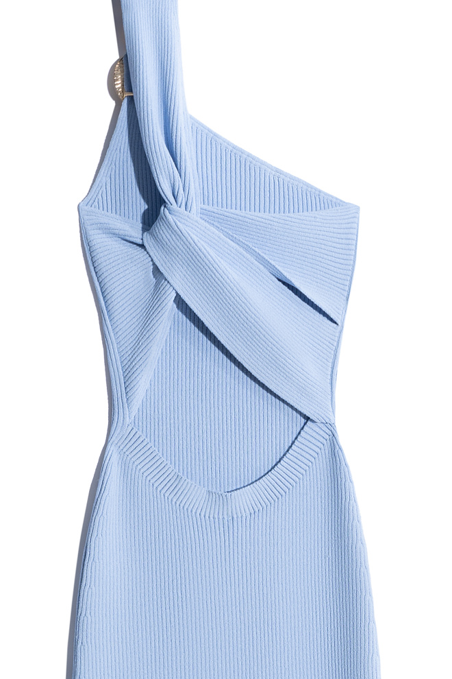 Платье макси на одно плечо