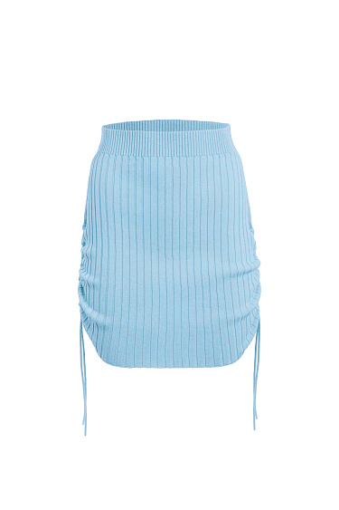 Юбка мини с драпировкой по бокам