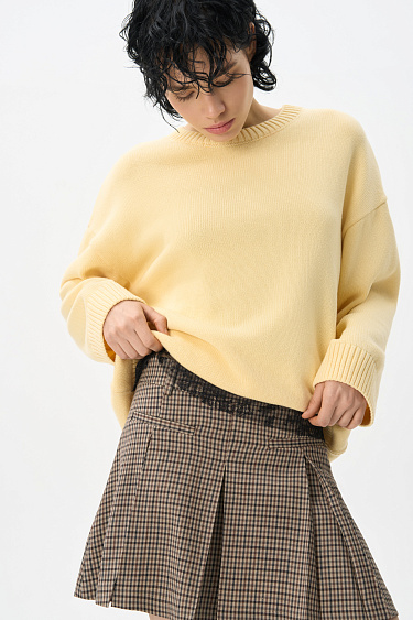 Юбка мини в клетку виши